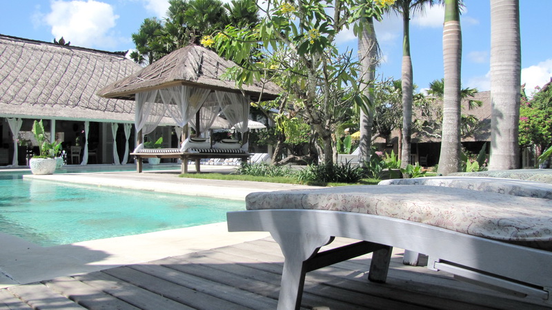 Balinese Style Gazebo Beside the Pool