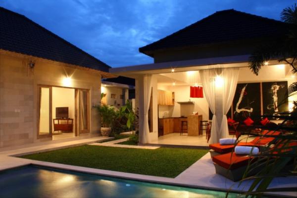 Small Garden At Dusk