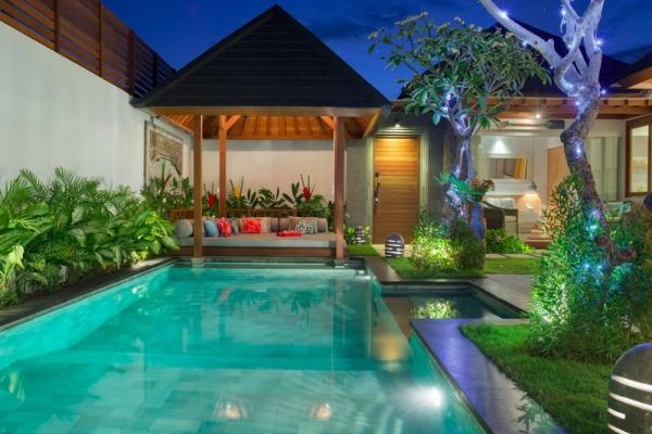 Poolside At Night