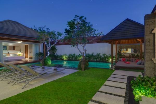 Villa Exterior At Night