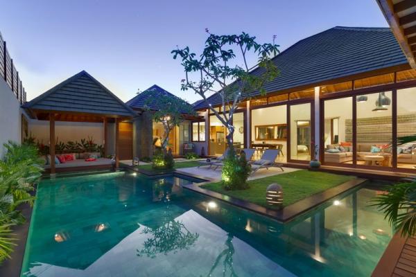Poolside At Dusk