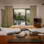 Pool View Bedroom With TV And AC